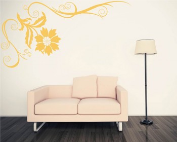 Beautiful Floral Vines Modern Wall Art Decals